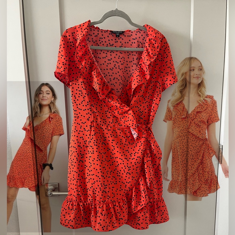 Red Wrap Dress